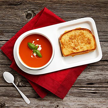 Soup & Sandwich Ceramic Tray Duo