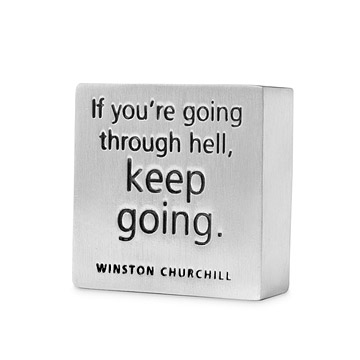'Keep Going' Paperweight