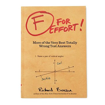 F for Effort Book