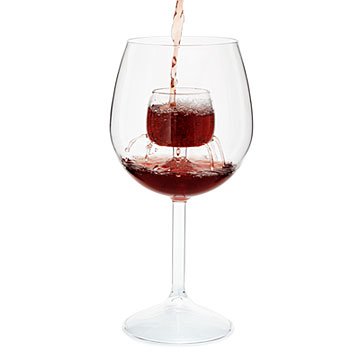 Fountain Aerating Wine Glasses - Set of 2