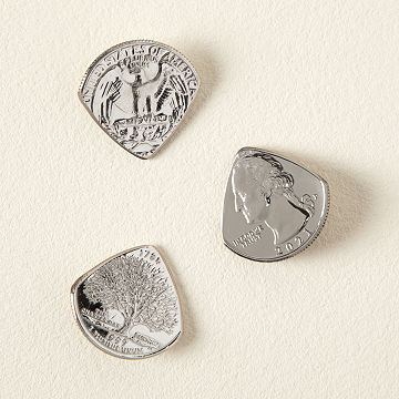 Custom Repurposed Quarter Guitar Picks