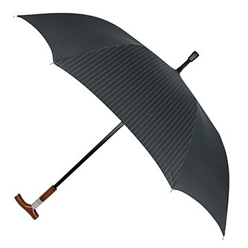 Pin-Stripe Gentleman's Hidden Cane Umbrella