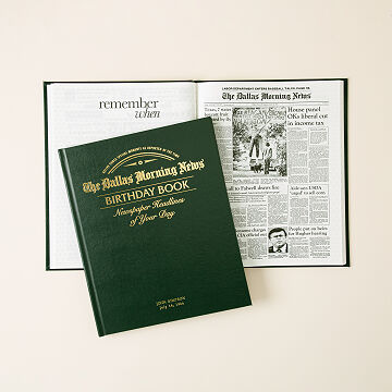Dallas News Custom Birthday Book