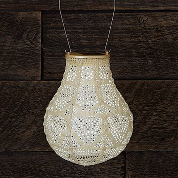 Pearl Teardrop Solar Lantern