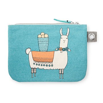 Llamarama Large Zipper Pouch