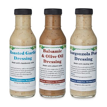 Wine Infused Salad Dressing - Set of 3