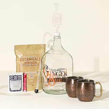 Ginger Beer Making Kit with Copper Mule Mugs