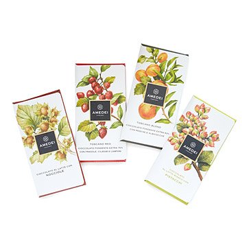 Gourmet Tuscan Chocolate Bars - Set of 4