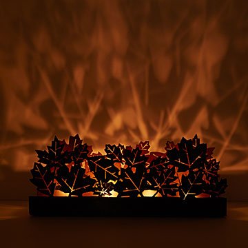 Maple Leaf Tealight Trough