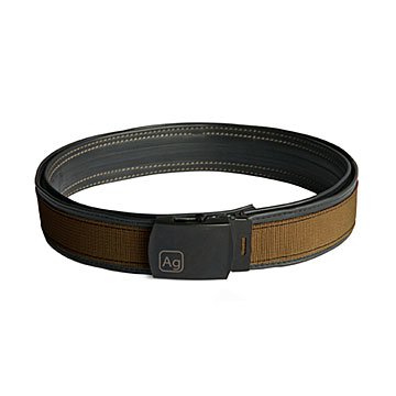 Reversible Reclaimed Bike Tube Belt - Brown