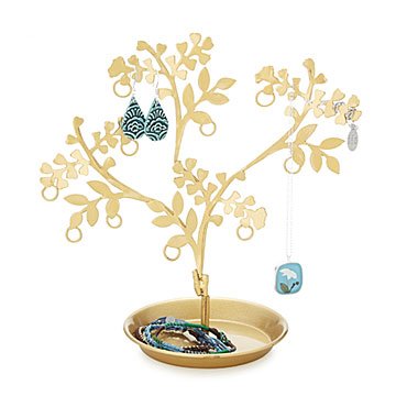 Dancing Brass Jewelry Tree