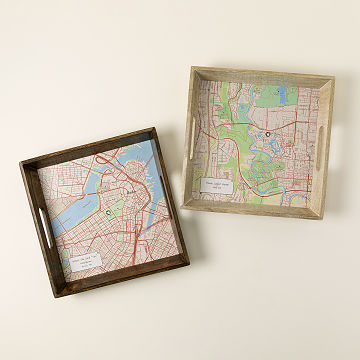 Custom Map Serving Tray