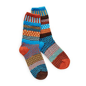 Autumn Sky Mismatched Socks
