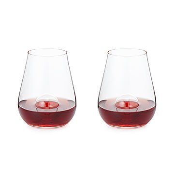 Crystal Aerating Stemless Wine Glass Set