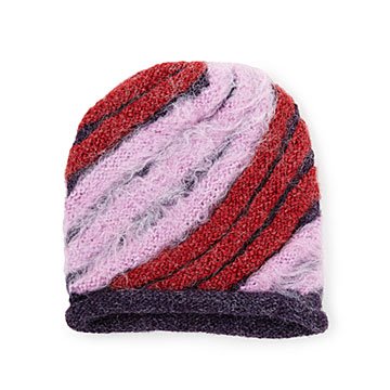 Shaggy Striped Hat
