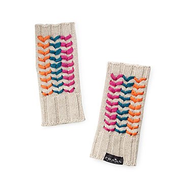 Hand-Stitched Chevron Handwarmers