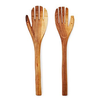 Hand Carved Olive Wood Serving Set