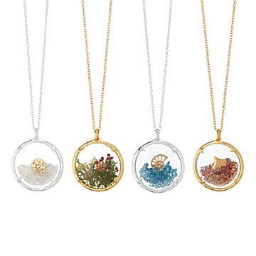 Four Seasons Glass Necklaces