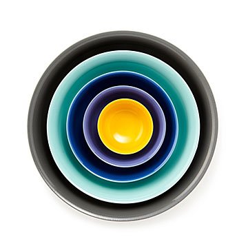 Cool Multi-Hue Nesting Bowls