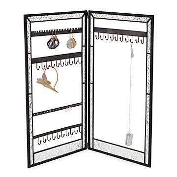 Textured Glass Jewelry Organizer