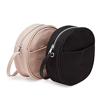 Canvas Mini Circle Purse