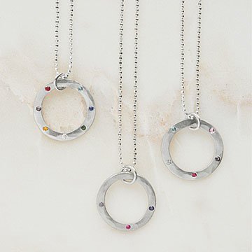 Personalized Gemstone Eternity Necklace