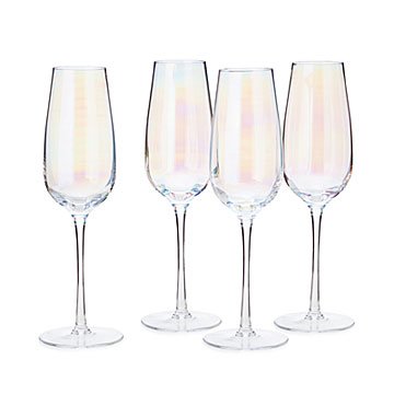 Iridescent Champagne Flute Set