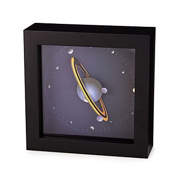 Spinning Saturn Clock