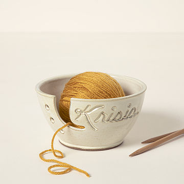 Personalized Yarn Bowl