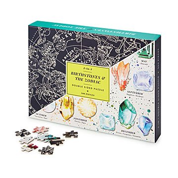 Birthstone & Zodiac Double-Sided Puzzle