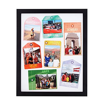 Personalized Travel Tags Photo Art: Color
