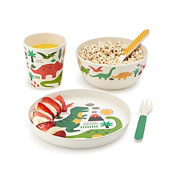 Dinosaur Bamboo Dinner Set