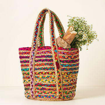 Upcycled Sari Tote Bag
