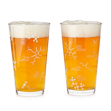 Beer Chemistry Pint Glass - Set of 2
