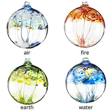 Recycled Glass Element Globes