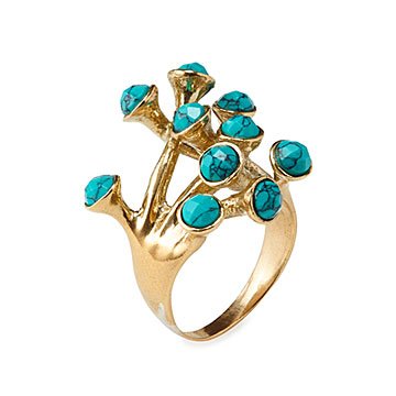 Brass Blossom Ring
