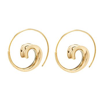 Winding Spiral Earrings