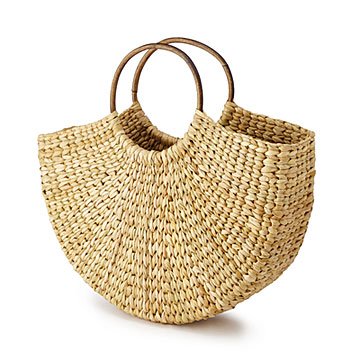 Cane Handle Handwoven Grass Bag